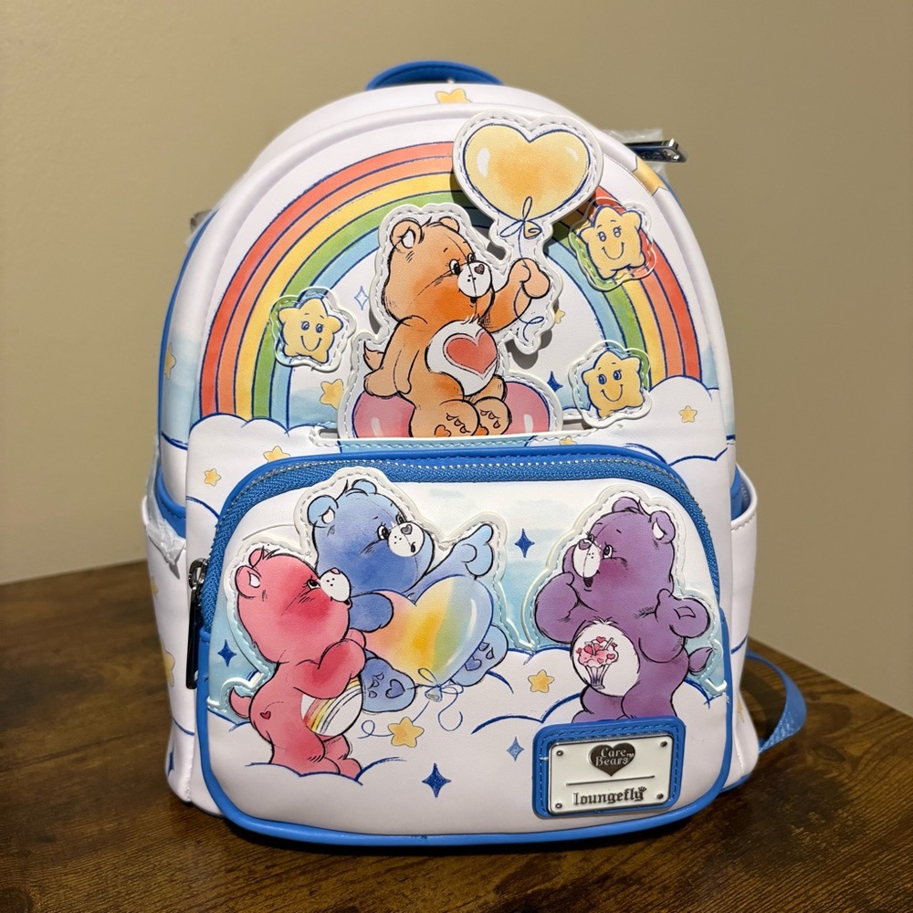 Loungefly Care Bears Rainbow Backpack - Picture 1 of 4